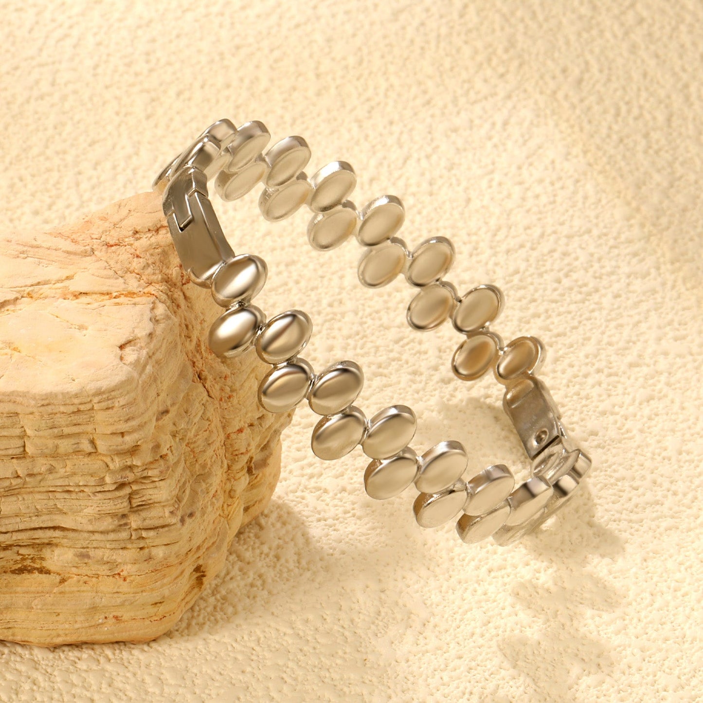 Thick 2.9*Width 11.8*Inner Diameter 60.4mm Bracelet Steel Color / Gold