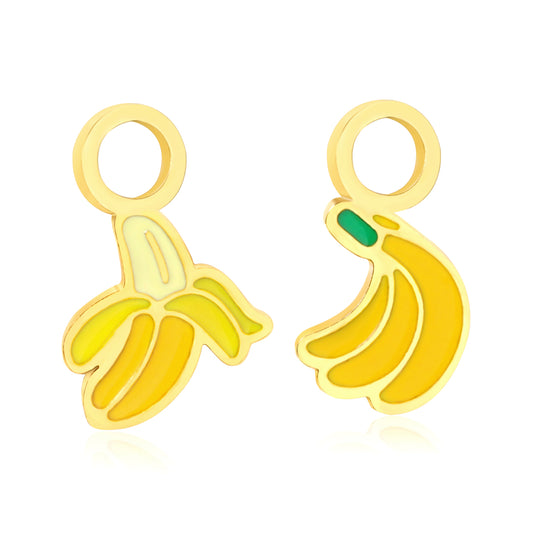 Drip oil 7.4*11.7mn peeling+5.7*11.2mm banana accessories (divided around) Golden color
