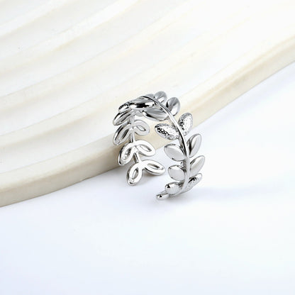 Open-end ring 8.8mm high Steel/gold color