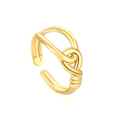 Chain Link Open Ring - Stainless Steel Punk Edgy Design