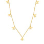 8.2 x 9 mm airplane accessory 0.3 cross chain 40+5 cm + 6 mm necklace gold