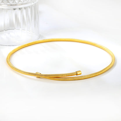 3.9mm wide x 47cm necklace, gold