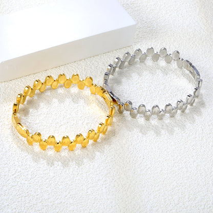 Thick 2.9*Width 11.8*Inner Diameter 60.4mm Bracelet Steel Color / Gold