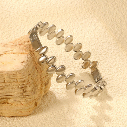 Thick 2.9*Width 11.8*Inner Diameter 60.4mm Bracelet Steel Color / Gold