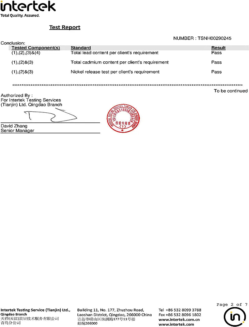 EPA-Earring Safety Report