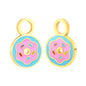 Drip oil 8.4*12.4mm donut accessories gold color