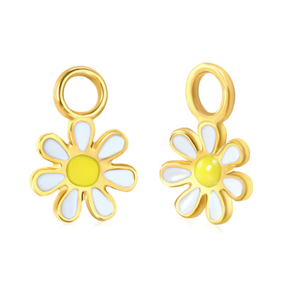 Drip oil 8*11.8mm daisy accessories gold color
