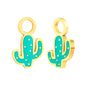 oil dripping 7.4*12mm cactus accessories gold color