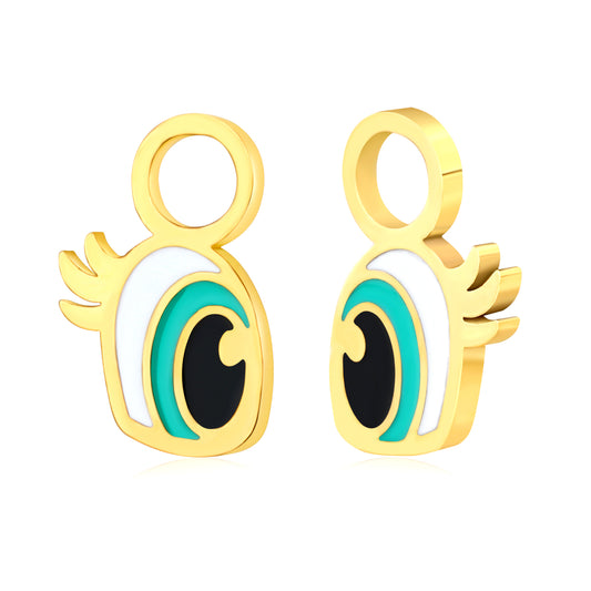 Drip oil 7*11.5mm eyes 1 accessories (divided into left and right) gold color