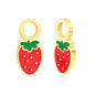Drip Oil 5.7*12.4mm Strawberry Accessories Gold Color