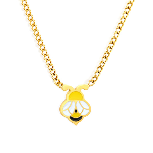 Thick 1.2*6*8mm bee accessories side chain 1.4mm*40+5cm necklace gold color