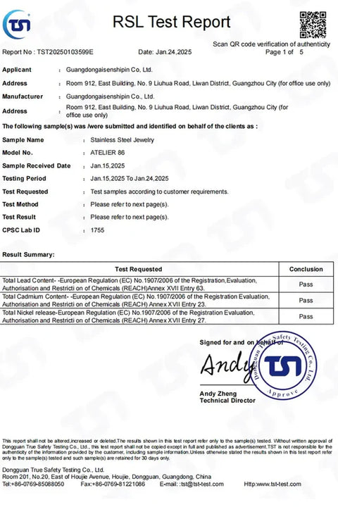 REACH-EU Lead & Cadmium Test